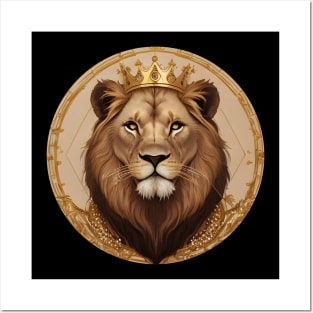 Regal Lion with Crown no.8 Posters and Art